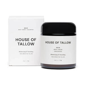 House of Tallow Gaia Unscented 100% Grass Fed Tallow Body Cream/Balm